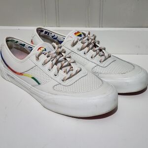 Sperry Women's Soletide Pride White/Rainbow Sneakers STS87525 Size US 9